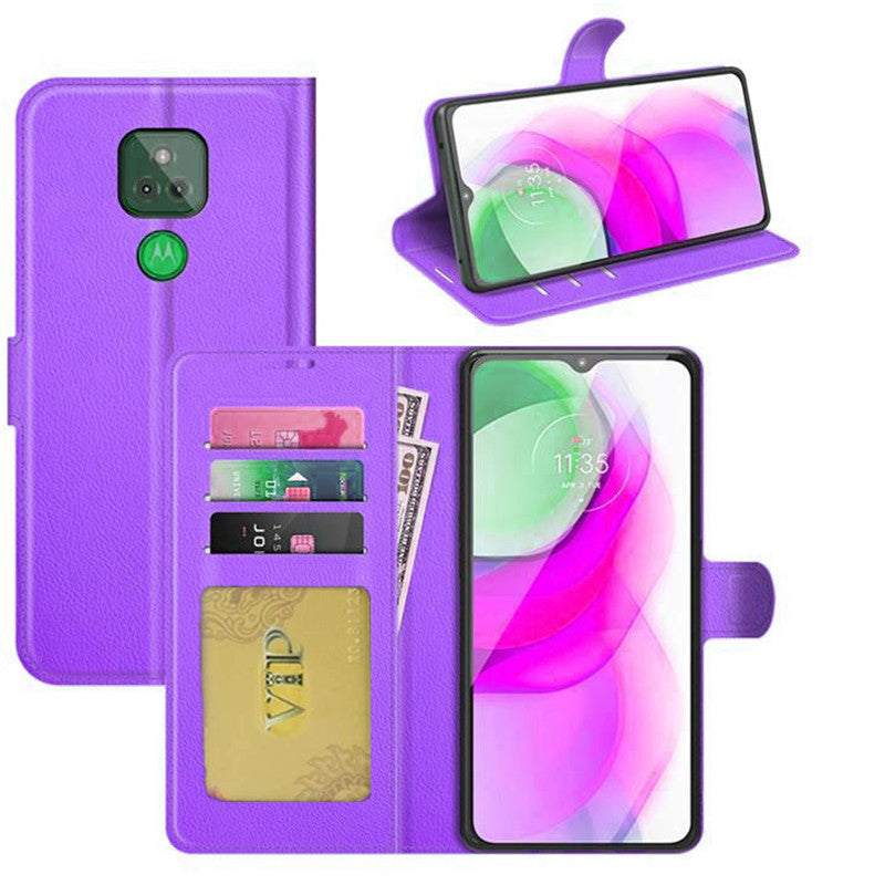 Leather Folio Wallet Case for Motorola Moto G Play (2021) Leather Folio Wallet Case for Motorola Moto G Play (2021)